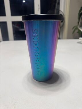 Starbucks Iridescent Green & Purple 16oz Tumbler, Mug, Cup 2014